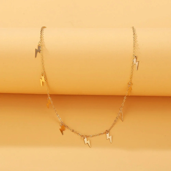 Lightning Bolt Choker Necklace - Picture 4 of 7